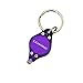 LUMAND 10 Pack Uv Mini LED Flashlight Keychain Torch Light Lamp Id Currency Passports Detector (10Pcs, Purple)