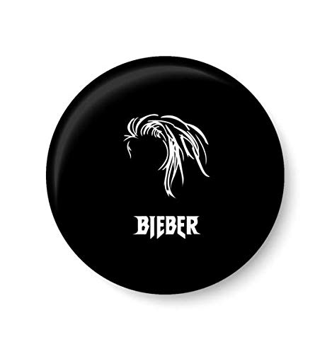 PEACOCKRIDEPEACOCKRIDE Justin Bieber Pin Badge (Metal, Multicolor, 37mm)