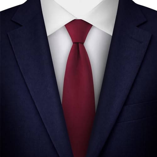 Image of Jacob Alexander Men's Slim Width 2.75 inch Solid Color Tie