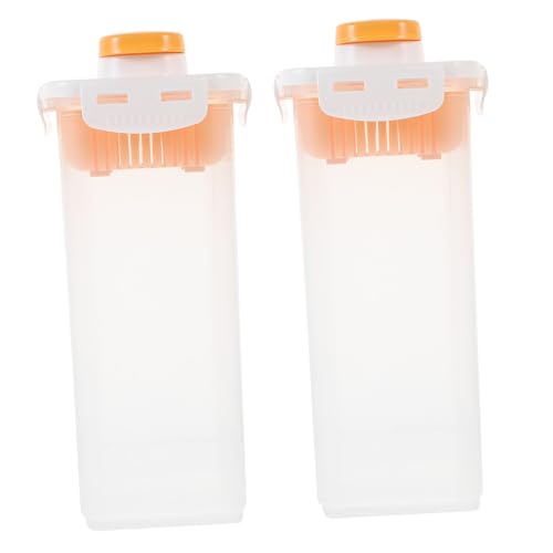 ZUNOXAZ 2 piezas Contenedor para Detergente de Lavandería Transparente con Tapa Hermética de Botes Multiusos para Almacenar Polvo y Líquido Casa Hotel o Restaurante