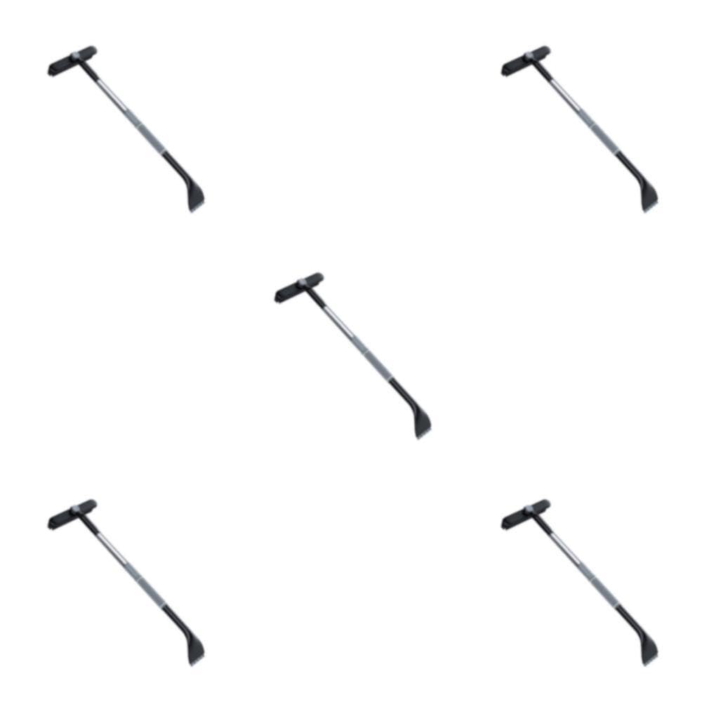5 Set di Prestone Sghiacciatore per parabrezza Soluzione potente per le mattine gelide Raschietto per neve efficiente con spazzola allungabile Facile Grigio (