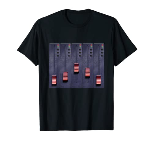 Fader Controller Sound Machine Music Dj Equipment Camiseta
