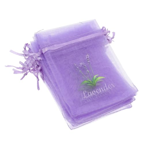 Levemolo 20 Pack Wardrobe Sachet Bags Drawstring Mesh Pouches Empty Sachet Pouches for Spices Decorative Gauze Bags