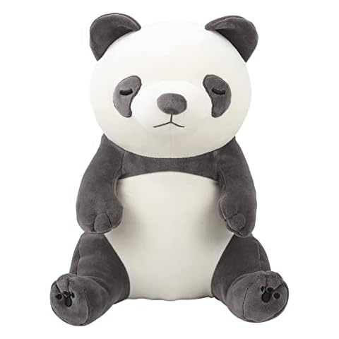 LIV HEART Libuhao 48260-95 Sitting Body Pillow, Polyester, Premium Nemunemu Animals, Panda Rinling, M Size (Total Length: Approx. 11.8 inches (30 cm), Fluffy, Sticky Cover