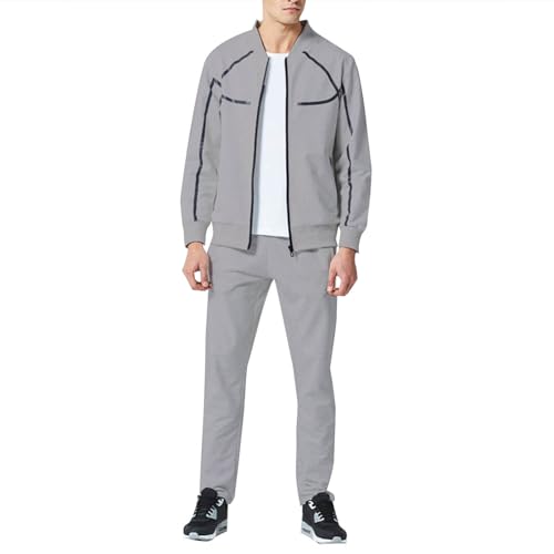 Pantalon marron homme survêtement et jogging basic en tricot avec sweat à capuche