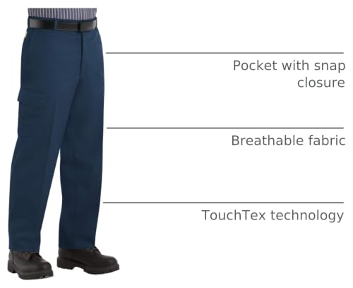 Image of Red Kap Men's Industrial Cargo Pant - Breathable Work Pants, Wrinkle Resistant Design Fights Fading & Stains