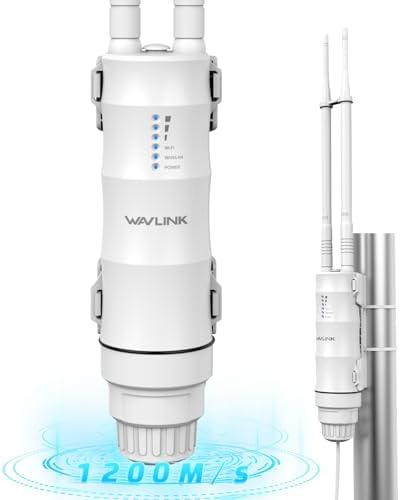WAVLINK AC1200 Outdoor Powerful WiFi Repeater for Long Distance, ...