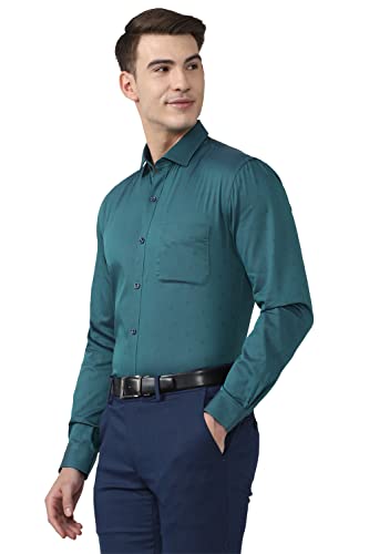Image of Peter England Men's Solid Slim Fit Shirt