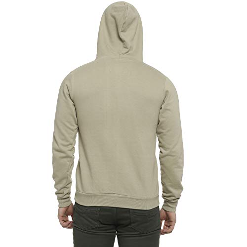 Image of Campus Sutra Men's Cotton Hooded Neck Sweatshirt
