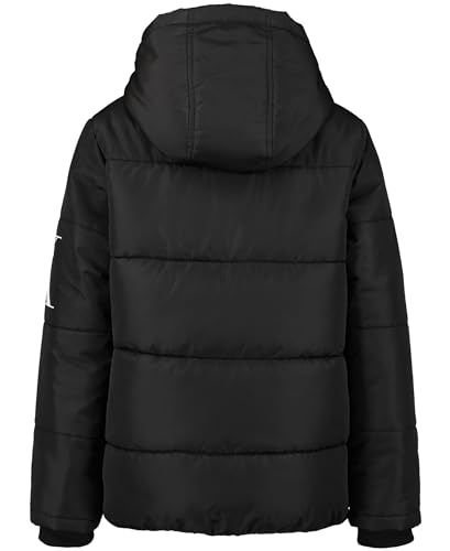 Calvin Klein Boys' Heavy Weight Hooded Bubble Jacket with Polar Fleece Lining3