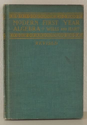 Modern First Year Algebra (Revised) B00498AZX6 Book Cover