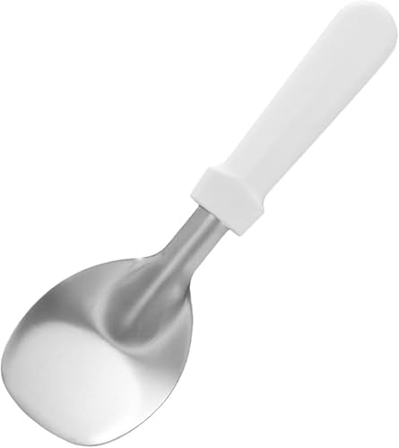 CokBlu 304 ステンレス製 デザートスプーン|扁平刃設計 グリップ|超硬氷クリーム・ビスケット生地に最適!冷凍食品用ハイパフォーマンスアイスクリームスクープ