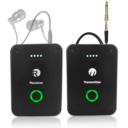 CISSIYOG In-Ear Monitoring Kopfhörer, Kabelloses 2.4G Stereo Mono/Stereo IEM-System, Wireless...