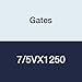 Gates 7/5VX1250 Super HC Molded Notch Powerband Belt, 5VX Section, 4-3/8" Overall Width, 35/64" Height, 125.0" Belt Outside Circumference
