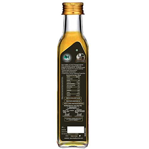 Healthy roots Cold Pressed Kalonji Oil 100ml (Pack of 2) | Wood Pressed - Extracted on Wooden Churner | Kolhu/Kacchi Ghani/Chekku