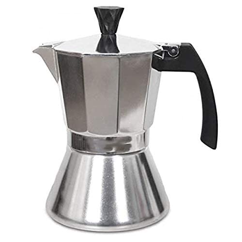Cafetera De Inducción 6 Tazas En Oferta Suinga Cafetera Clásica Italiana De Inducción De Aluminio Duradero Y Resistente. Capacidad De 6 Tazas. Color Gris