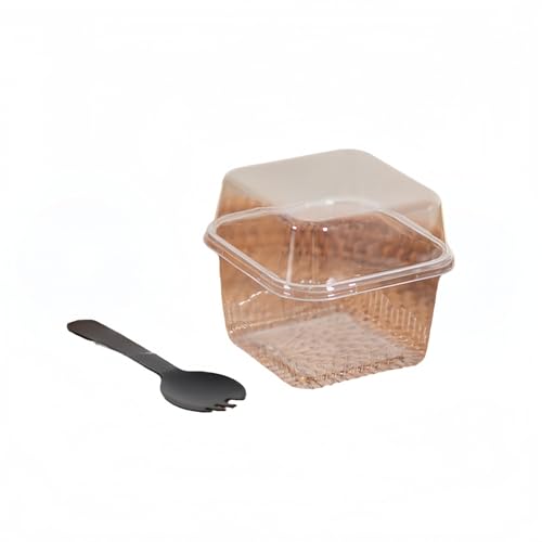 EHHE�����`�f�U�[�g�J�b�v �W���X�v�[���t�� | 50/100�Z�b�g�E��250ml�e�� | �����v���X�`�b�N���J�b�v�E�X�^�b�L���O�\ | ���[�X/�v����/���[�O���g/�A�C�X�N���[��/�p�[�e�B�[�E�C�x���g�p (�N���A,50�Z�b�g)