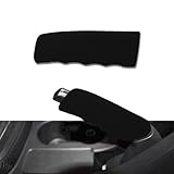 RGOAANC Car Handbrake Cover, Brake Handle Cover, Waved Shaped Parking Brake Lever Decorative Protector, Anti-Slip Silicone Auto Hand Brake Comfortable Handle Grip Cover Universal for Car Truck SUV