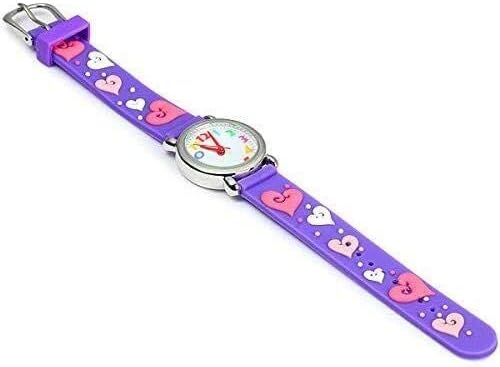 Miniatura 4 de ele ELEOPTION Reloj analógico para niños y niñas, resistente al agua, reloj digital 3D de dibujos animadoscorrea de nailon, para niños, niñas,