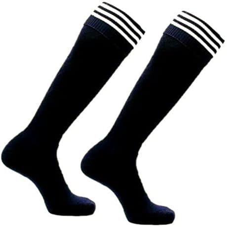 HK SportsH.K.Sports Athletic Socks Cotton Stockings for Men & Women Knee High Superior Grip for Shin Guard, Anti Slip Blister Protection Anti Odour Football Socks