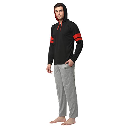 Image of Mack Jonney Men's Cotton Solid Night Suit Pajama Set
