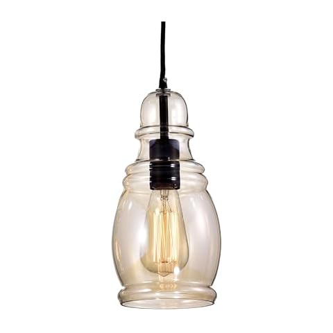 MORE CHANGE Glass Lamp Shades for Kitchen Island Cognac Glass Chandelier Pendant Lighting Fixture Cover