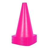 Alyoen 9 inch Traffic Cones, Plastic Sport Cones...