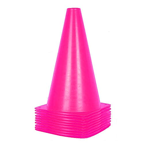 Alyoen 9 inch Traffic Cones, Plastic Sport Cones...