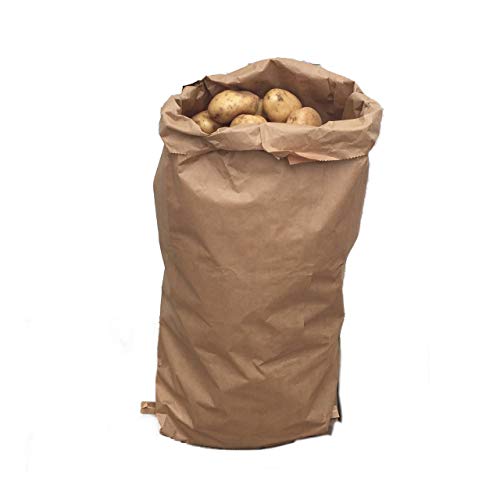 Nutleys Recyclable Paper Potato Storage Sacks 25kg (5) - Does not contain potatoes - British Made