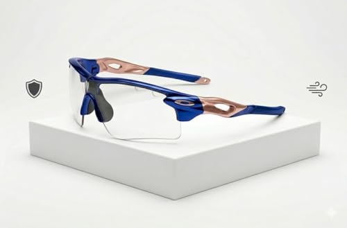 Image of Specoo Photochromic Sport Sunglasses, Black, UV400 Protection, Flex-Frame Technology, Transitions Clear to Dark