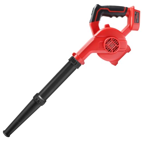 Powarobor Cordless Leaf Blower for Milwaukee 18V M18 Battery, Electric Handheld Jobsite Air Blower Powerful for Garden Lawn Care Leaf Snow Blowing,Car Computer Dust Cleaner (Tool Only,no Battery)