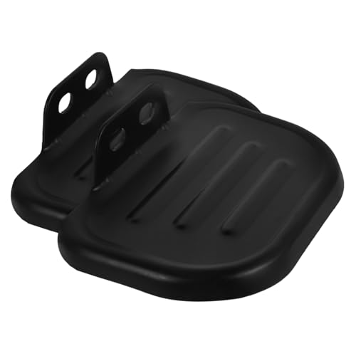 PRETYZOOM 1 Pair Mini Folding Bicycle Foot Pegs Non Slip Aluminum Rear Pedals for Mountain Bike Easy Installation Footrest for Electric Bike Passengers Black Color Foot Pedals