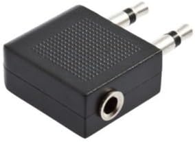 MoeWoods(TM) 3.5 Stereo Headset Headphone Jack to Air Aircraft Airline Audio Adapter Z@
