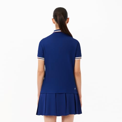 Lacoste Women's Sport Uv Protect Stripe Collar Tennis Polo Shirt3