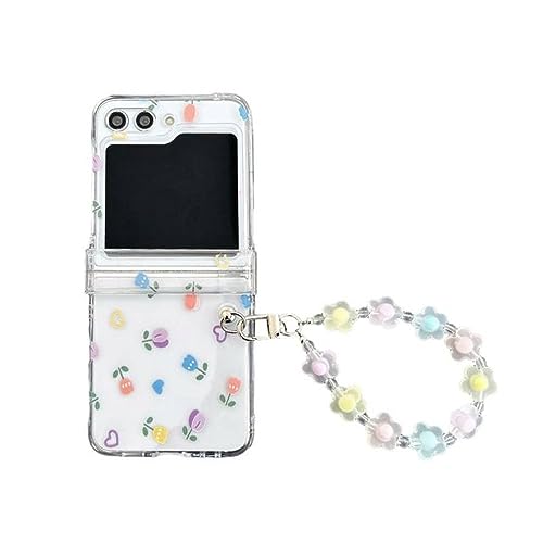 Coque antichoc Galaxy Z Flip 5 avec couvre-charnière rigide et bracelet de maintien
