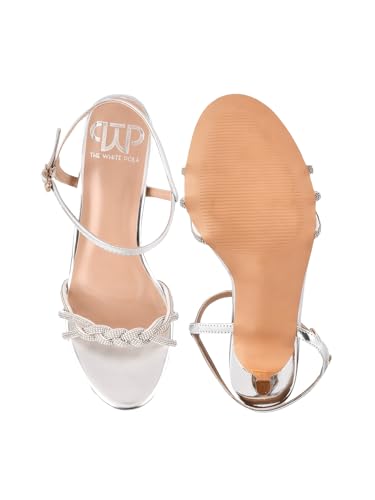 Image of The White Pole Stylish Attractive Ethnic Comfortable Fahsion Party Heels Stylish Stilettos Heels Sandal For Womens & Girls