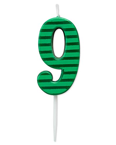 Bougie d'anniversaire chiffre 9 multicolore grande taille pour sublimer vos moments magiques