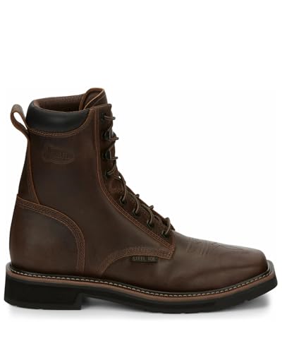 Justin Men's Pulley 8" Steel Toe Work Boot2