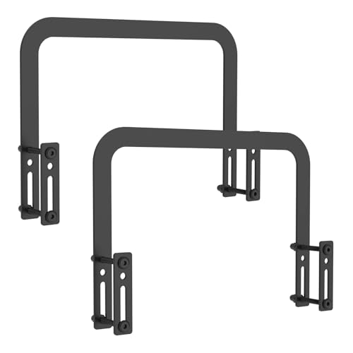 AYWTIUN Butée coulissante métallique pour Matelas Joints de Matelas antidérapants, retenue en métal, Bouchon Coulissant réglable, stabilité améliorée du for Cadres lit, 2 pièces