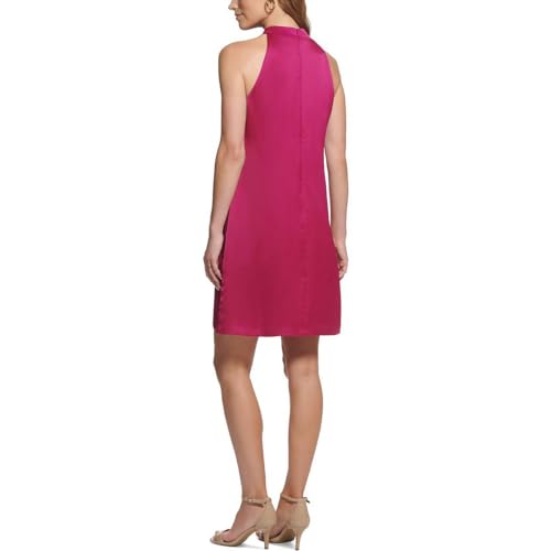 Image of Vince Camuto Women's Sleeveless Halter Tie Neck Shift Mini Dress
