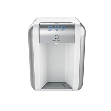 Purificador de Água Gelada Fria e Natural Elétrico Compacto Eletronico placa Electrolux Branco com Painel Touch Bivolt PE11B