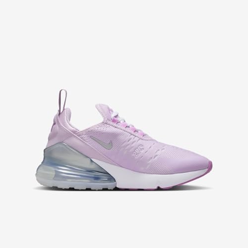 Nike Air Max 270 Big Kids' Shoes (Doll/Rush Fuchsia/White/Metallic Silver)3