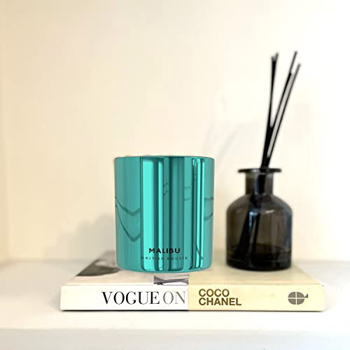 Premium Scented Candle in Box - Mimosa Luxurious Highly Scented Fragrance with Long Burn time - Large 280gm Natural Wax - Scented Candle Gifts for Women & Men (Malibu) - Image 6