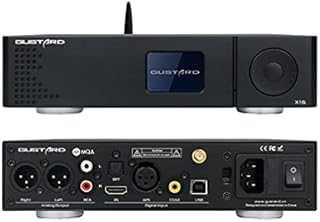 Gustard DAC-X16 MQA USB DAC ES9068AS DAC MQA 384kHz DSD512 PCM768kHz Full Balanced Bluetooth 5.0 Desktop Decoder with I2S/AES/Coax/Opt Input (Black)
