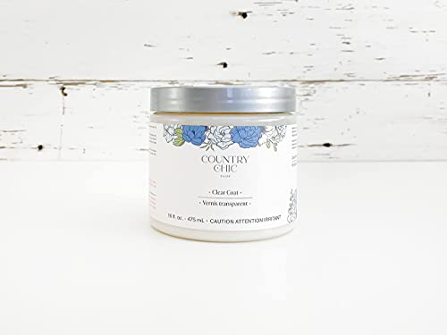 Clear Coat - Eco-Friendly Clear Satin Sheen Top Coat For Chalk Style Furniture Paint, Very Durable, Non Yellowing, Waterproof Sealant For High Traffic Furniture - Indoor/Outdoor - Pint (16 Oz) #TOP6