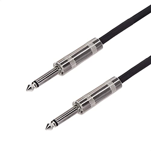 Cable 1/4" Amazon Basics para guitarra/bajo eléctrico, 10 pies, negro