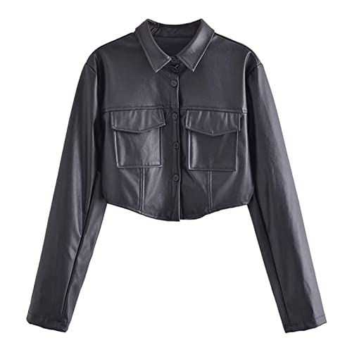 Manteau chemise femme vintage veste outillage manches longues tops-coat
