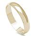 4MM High Polished Stainless Steel Gold Plated Wedding Band - Crazy2Shop