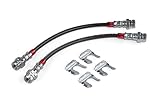 APR BRK00048 Braided Stainless Steel Brake Lines - Set of 2 - Rear