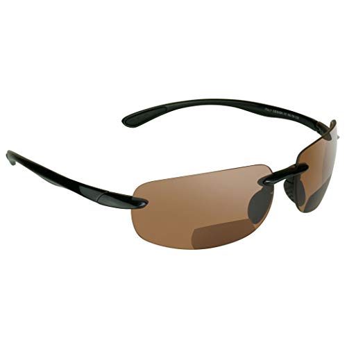 proSPORT BIFOCAL Sport Wrap Around Sunglasses Readers +1.25 High Definition HD Lens Black Frame